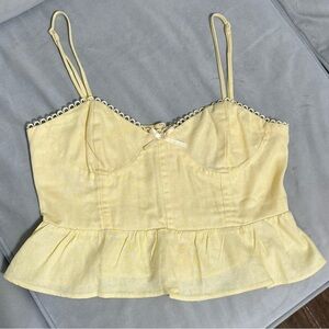 Altar'd State Yellow Camisole with Spaghetti Straps